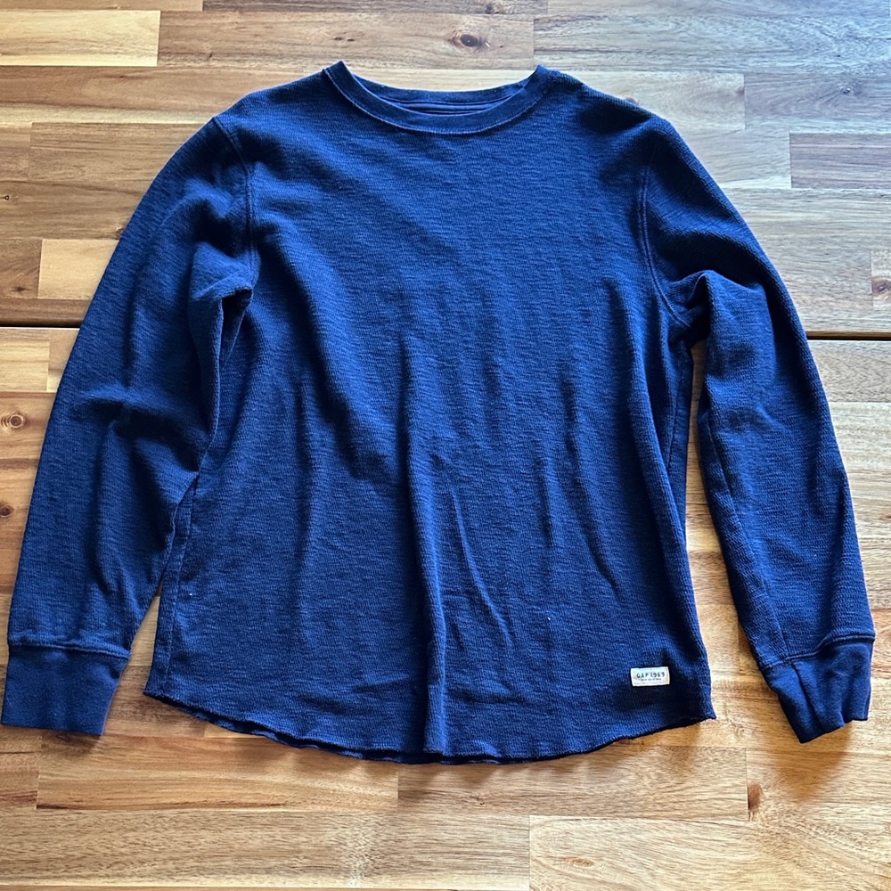 GAP Kids Classic Navy Thermal Shirt Size XL